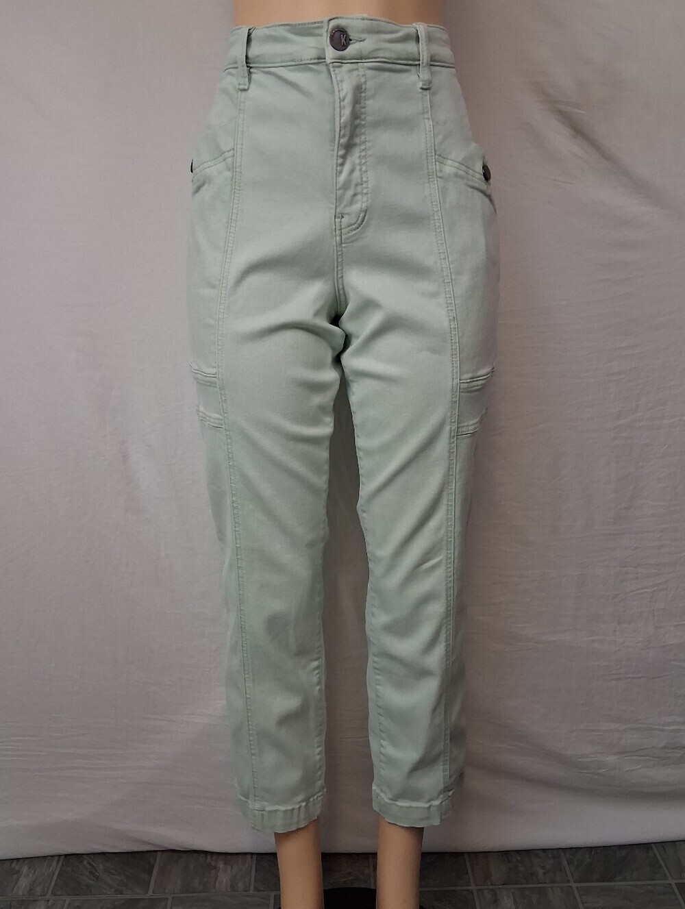 Kut from the Kloth Mint Green High-Waist Pants Size 14